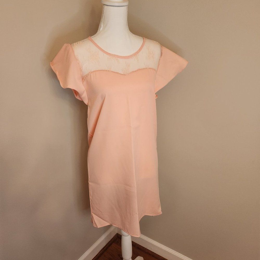 Peach Runway Paris Shift Dress